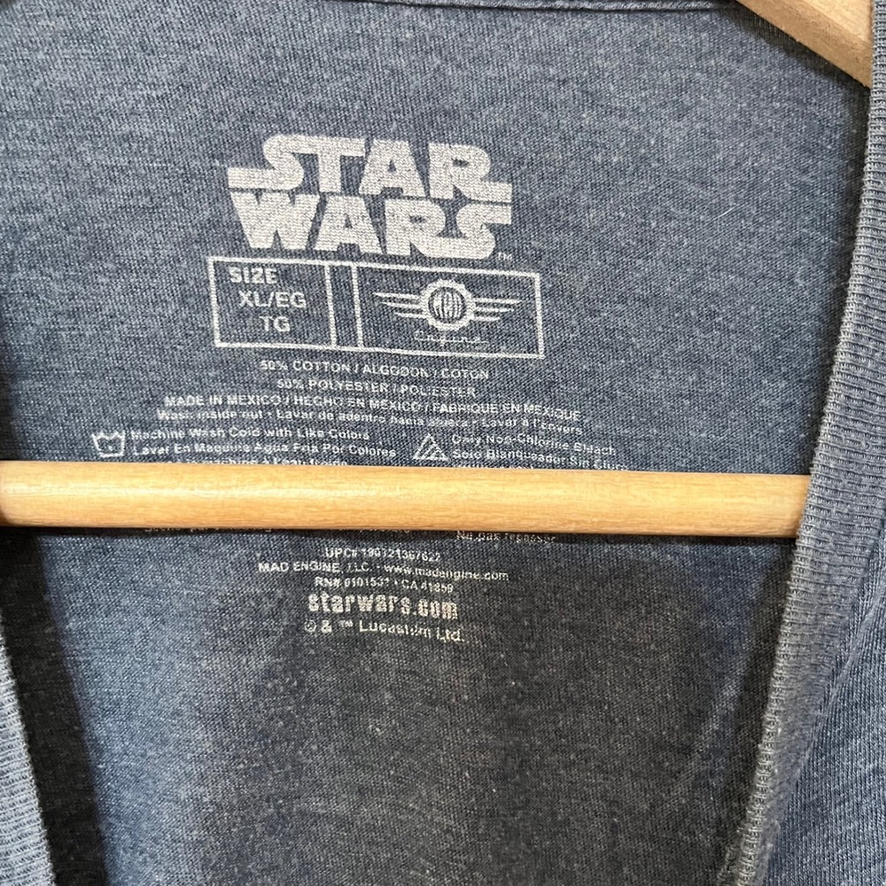 Star Wars R2D2 T Shirt Mens XL Heather Blue Beep Boop Graphic Tee Movie - Picture 3 of 8